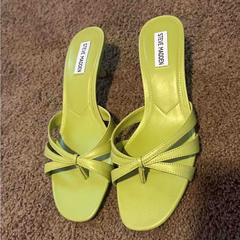 Steve Madden Women's Cary Strappy kitten heel Mule Sandals
